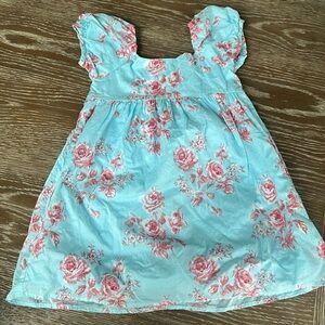 Janie and Jack light blue and red dress size 4